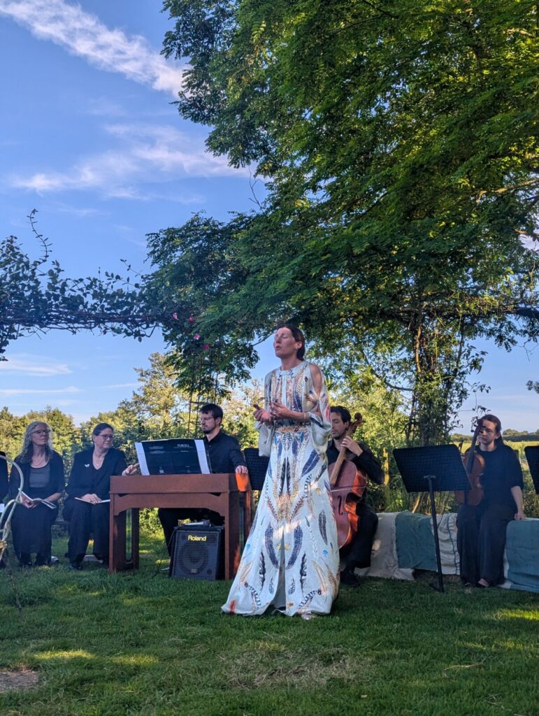 Photos from Dido and Aeneas with The Echoing Air in Bruton, Somerset. June 2026. Photo Helena Jacobsen