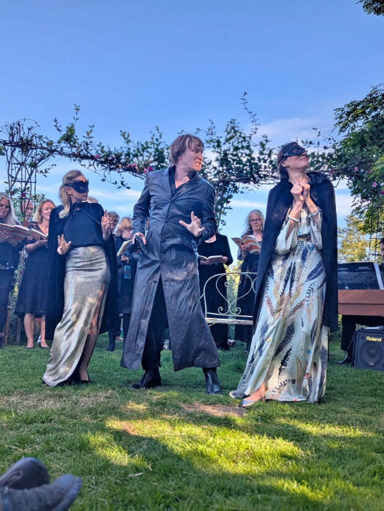Photos from Dido and Aeneas with The Echoing Air in Bruton, Somerset. June 2026. Photo Helena Jacobsen