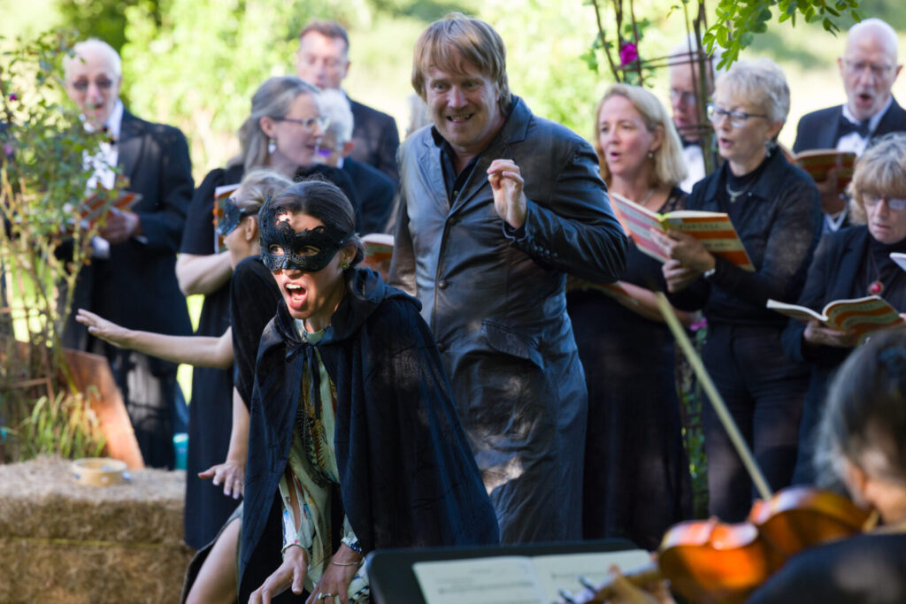 Photos from Dido and Aeneas with The Echoing Air in Bruton, Somerset. June 2026. Photo Mark Pickthall